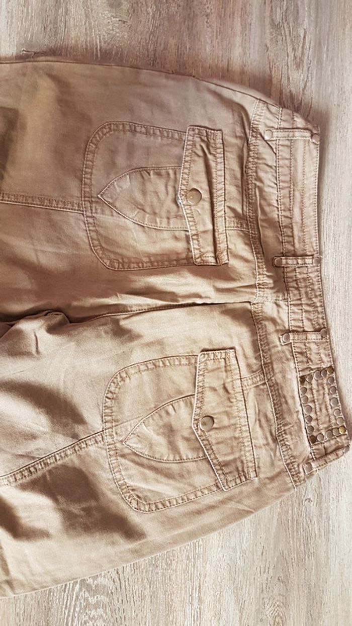 Pantacourt promod 38 beige - photo numéro 4