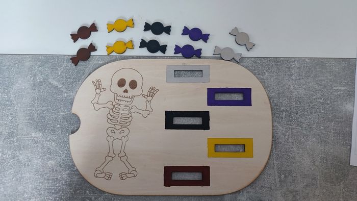 Insert trofast squelette tri couleurs