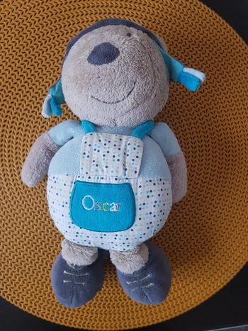 Doudou ours aviateur oscar