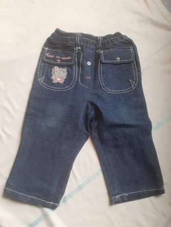 Jean  marine poches rondes