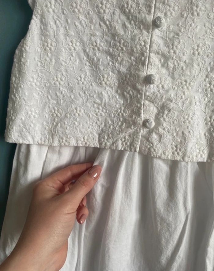 Robe blanche de cérémonie pour mariage ou baptême - photo numéro 7