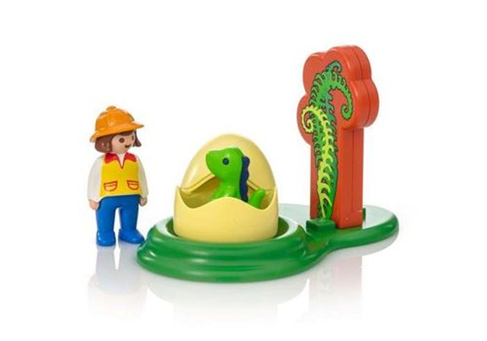 PLAYMOBIL 9121 1.2.3 Exploratrice et Bébé Dinosaure - photo numéro 3