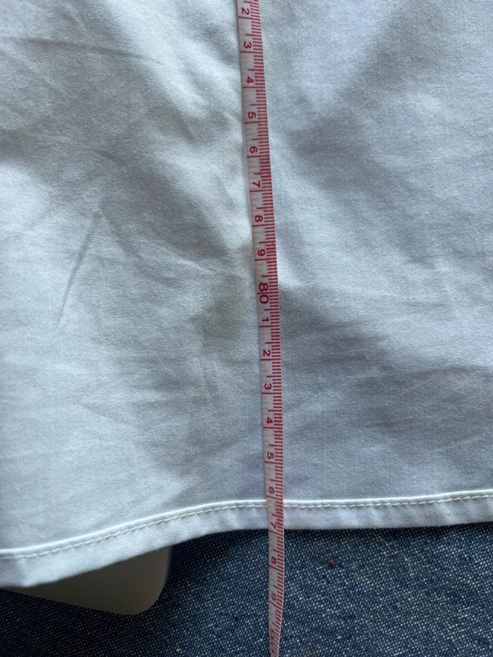 Maxi chemise blanche 46/48 coton Elasthane comme neuve - photo numéro 5