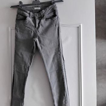 Jean gris skinny femme taille 34 Kiabi