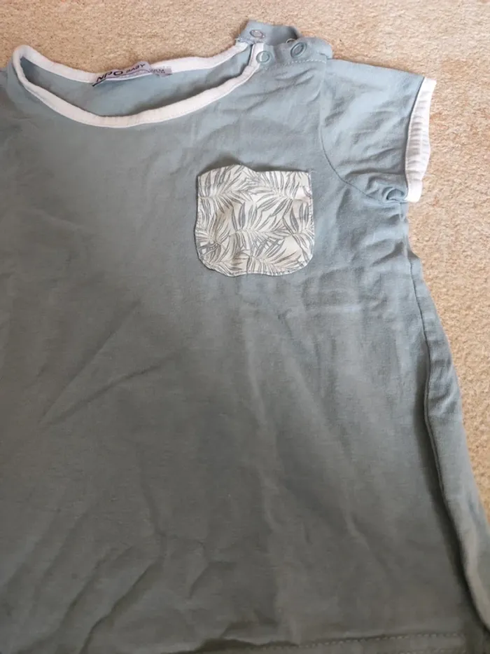 Tee shirt bleu T.36m - photo numéro 2