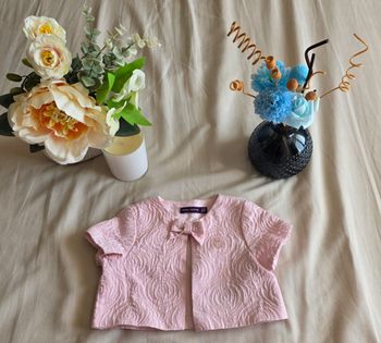 Sergent Major Cardigan Coton Viscose Rose 6 mois Très bon état