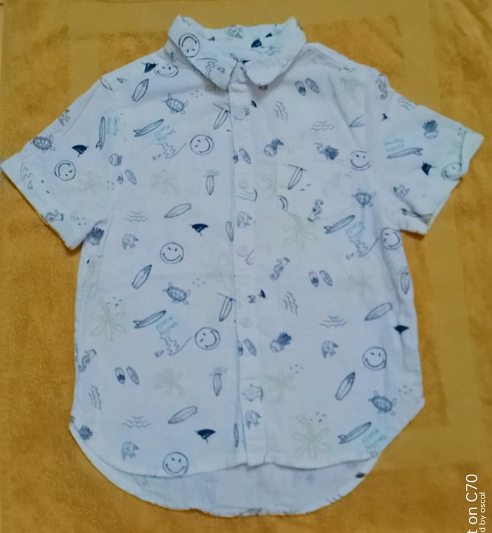 Smiley chemisette manches courtes 4 ans