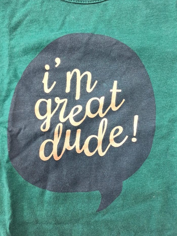 T-shirt vert 12 mois - photo numéro 2