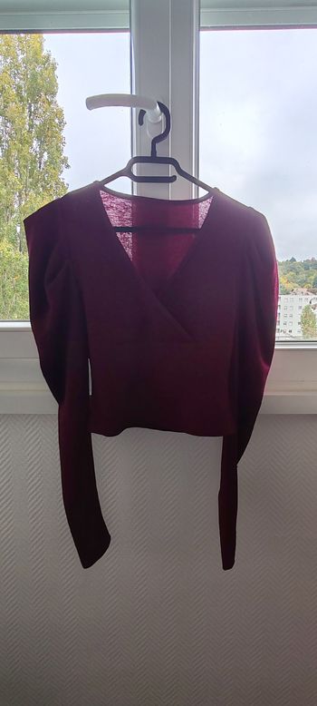 Blouse bordeaux élégante - Taille S