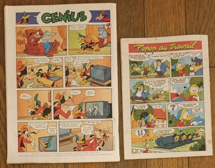 Ancien journal de Mickey avec mini livre space mountain N°2241 de 1995 vintage - photo numéro 7