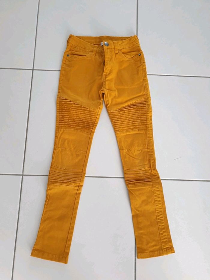 Pantalon slim moutarde 10 ans orchestra