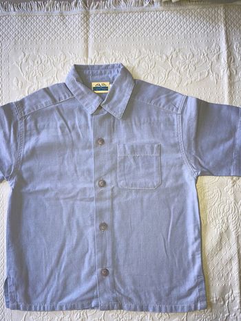 Chemise bleu parme 3 ans Sergent major lin coton
