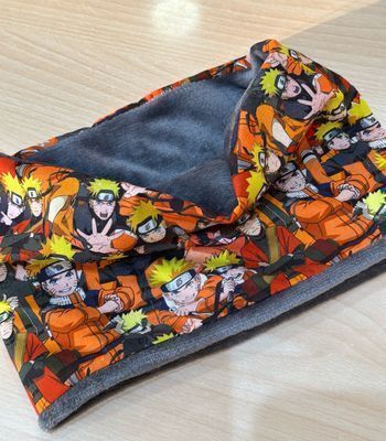 Snood cache cou enfant naruto plusieurs motifs et taille au choix