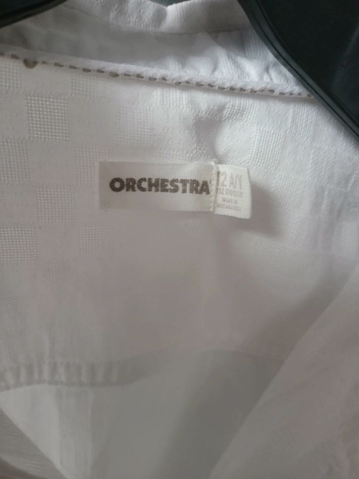 Chemise de fêtes garçon 12 ans orchestra portée une fois comme neuve - photo numéro 3