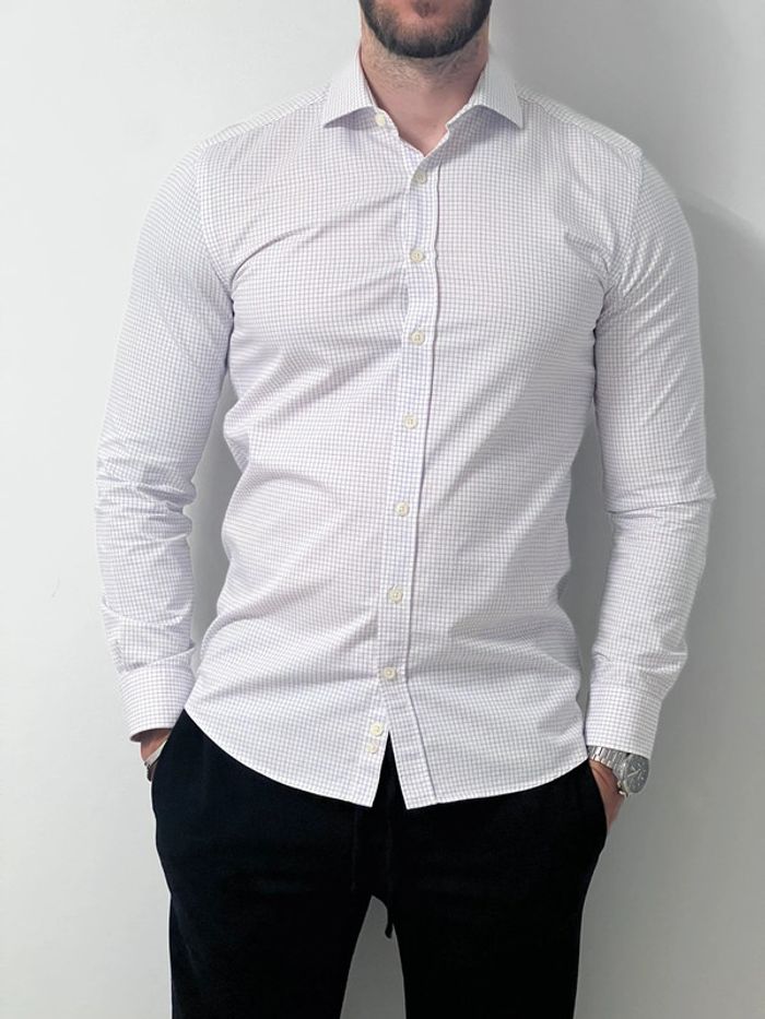 Chemise café coton