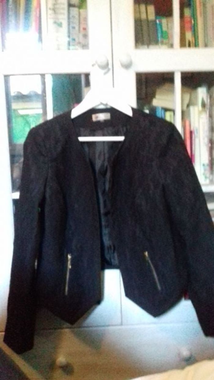 Blazer noir dentelle taille 40 kiabi woman