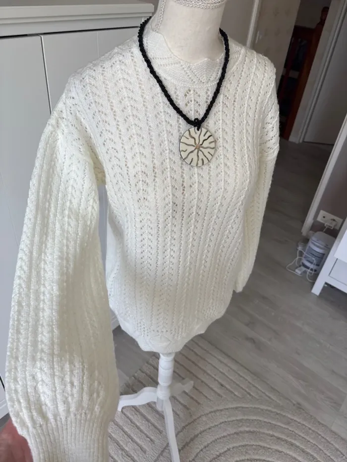 Pull 36 blanc naf naf