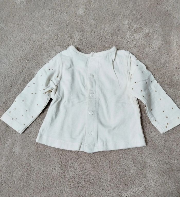 T-shirt manches longues Bambi 1 mois - photo numéro 3