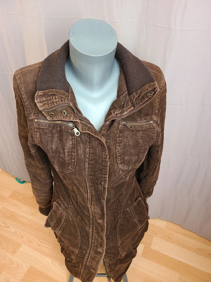 Manteau long marron M - photo numéro 2