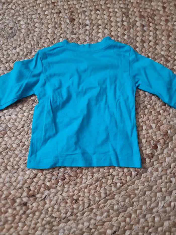 Tee-shirt manches longues bleu kimboloo - photo numéro 5