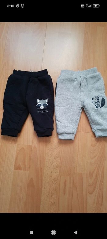 Lots de 2 pantalons joggings hiver