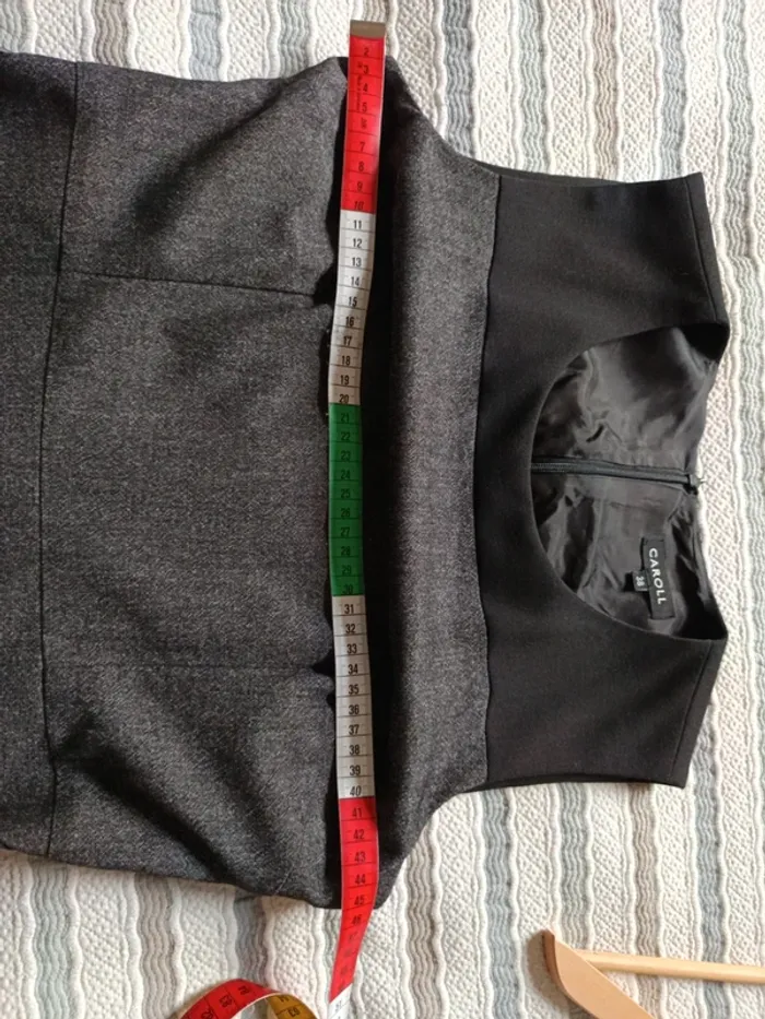 Robe Caroll t.38 laine/viscose - photo numéro 9