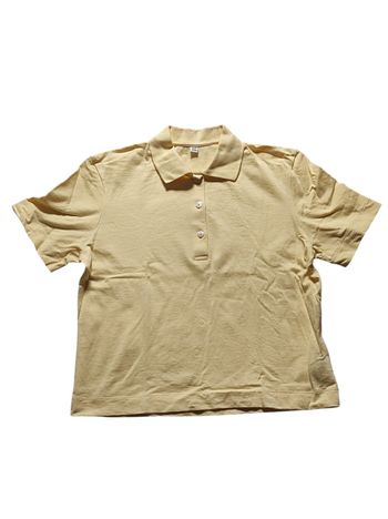 Polo manches courtes jaune pâle S / 36