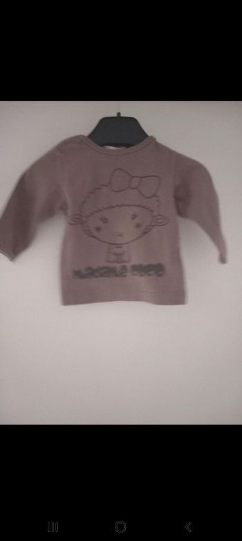 Tshirt manches longues taille 3mois fille neuf