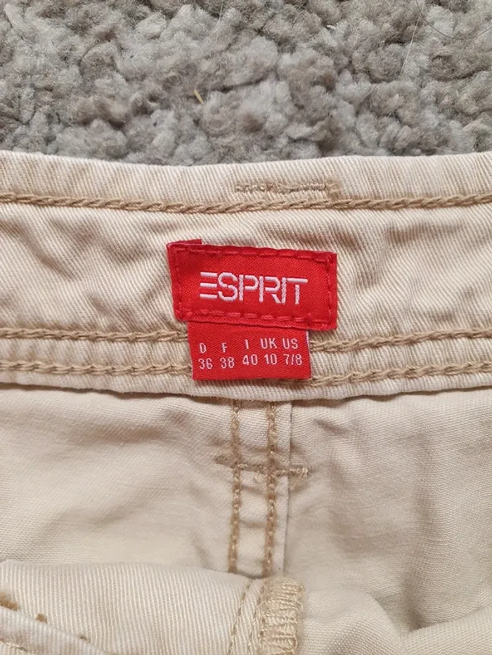 Mini jupe Esprit beige taille 38 - photo numéro 2