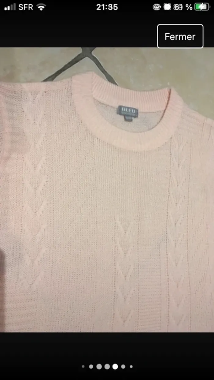 Superbe pull en 42 en excellent état de marque Bleu Bonheur - photo numéro 5