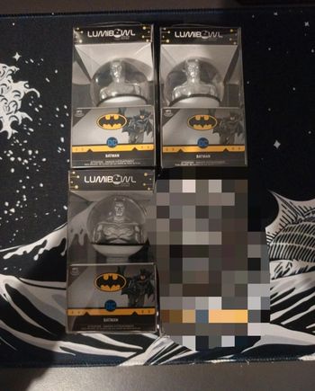 Lot de 3 Lumibowl batman Argent