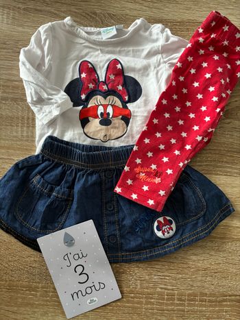 Ensemble jupe Minnie DISNEY t.3m
