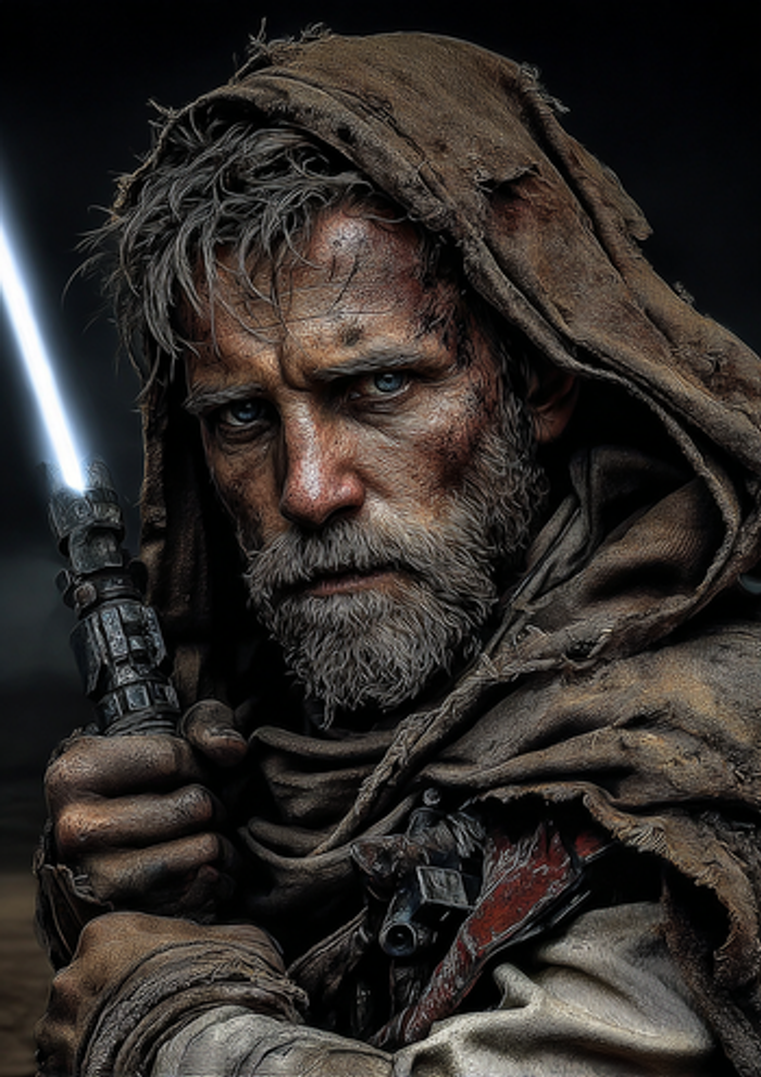 Poster métallique 30cm x 42cm Obiwan Starwars + aimant mural fourni. - photo numéro 3