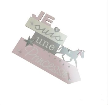 🩷 Patère porte manteau Je suis une princesse #emyfleury_chambrebébé