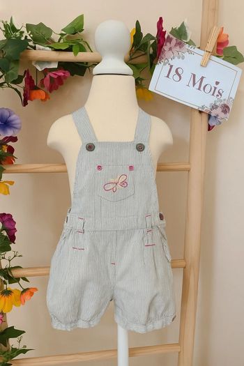 Salopette short 18mois Orchestra
