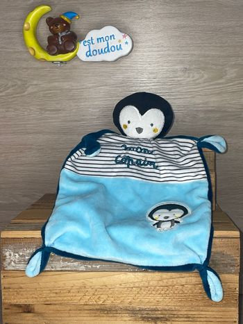 MD195 doudou pingouin 🐧 mots d’enfant
