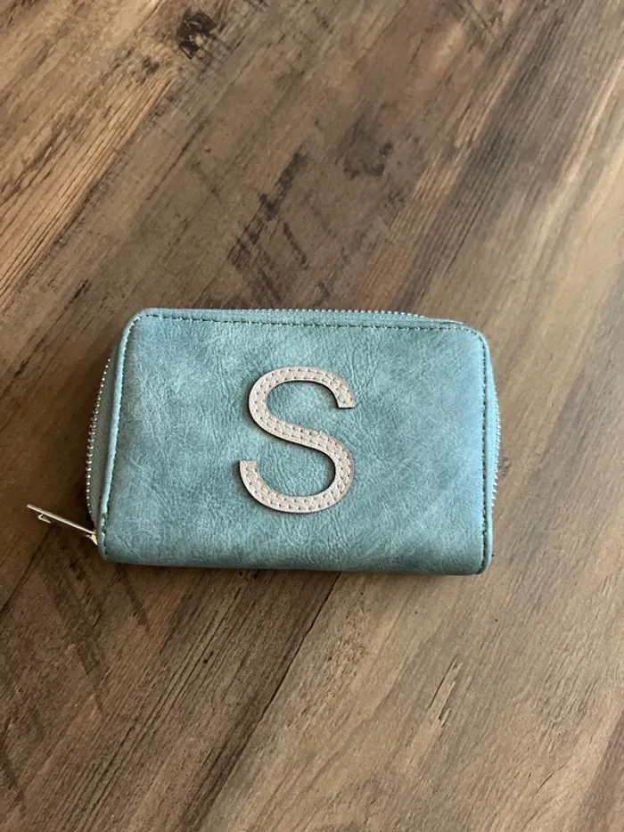 Porte feuille vert d eau neuf