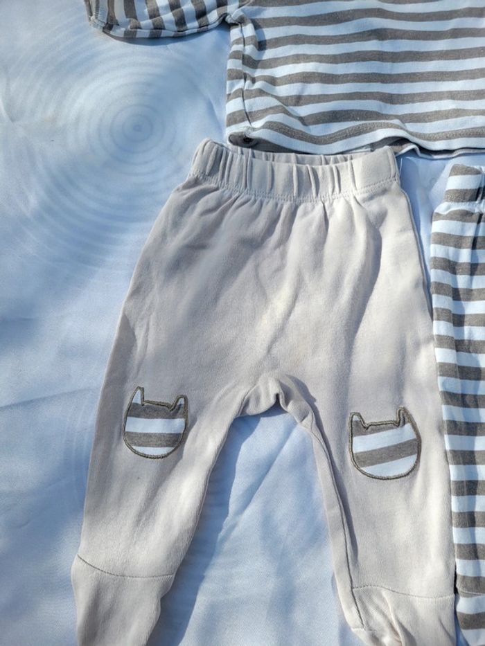 Ensemble 1 mois pyjamas 2 pièces - photo numéro 2