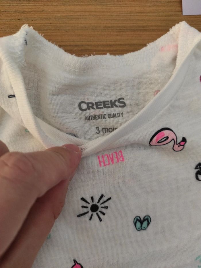 Lot t-shirt bébé fille 3 mois - photo numéro 5