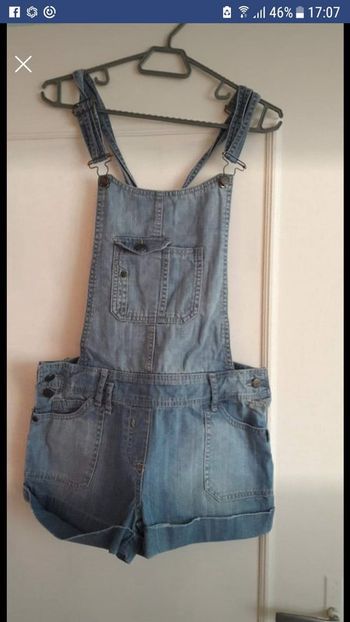 Salopette short en jean
