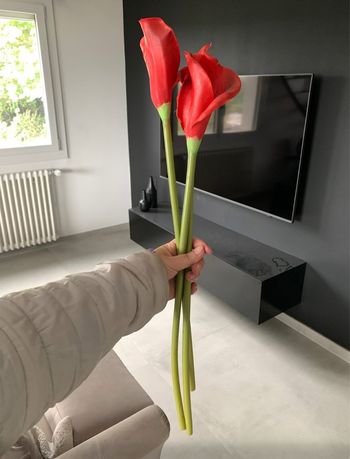 Fleurs artificielles lot de 3