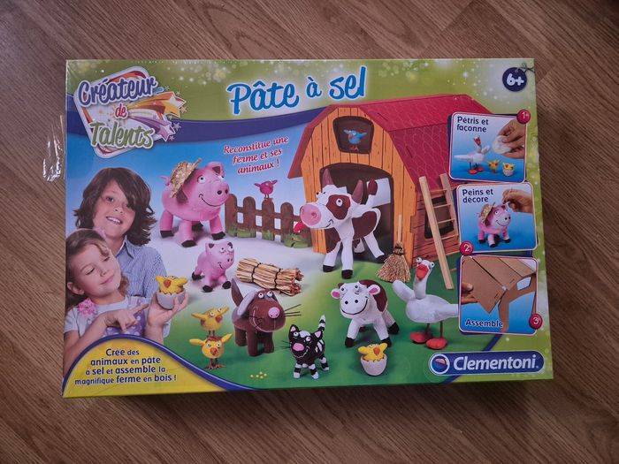 Coffret pâte à sel animaux neuf