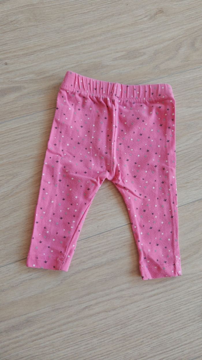Legging Rose étoile 3mois - photo numéro 2