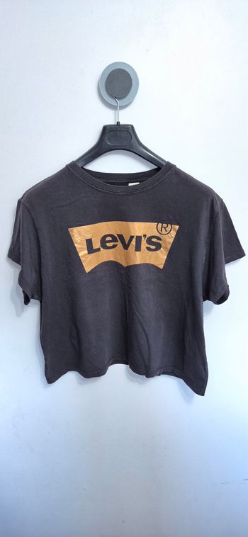 T-shirt femme Court Logo imprimé Levi's Noir Taille M