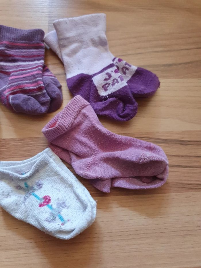 6 paires de chaussettes lilas - photo numéro 3