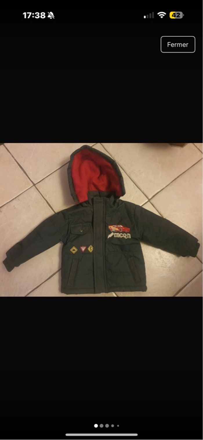Manteau 12 mois Disney Cars - photo numéro 2