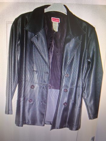Veste  simili  " jennyfer "noir  " t- 38"