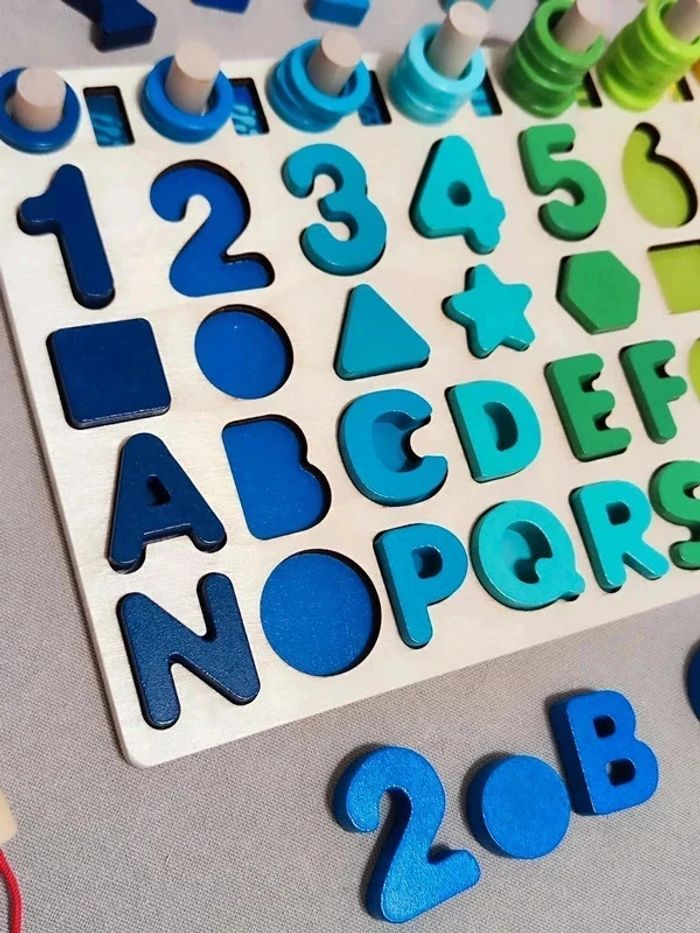 Jeu en bois éducatif pour enfant - photo numéro 9