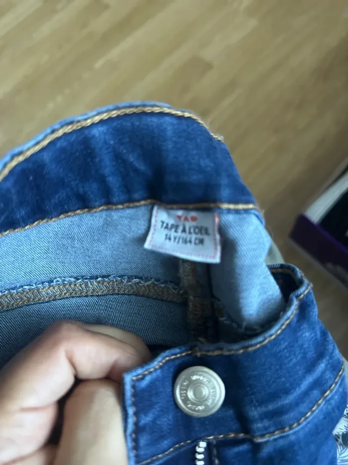 Jeans skinny 14 ans tape à l’oeil 164 cm - photo numéro 9