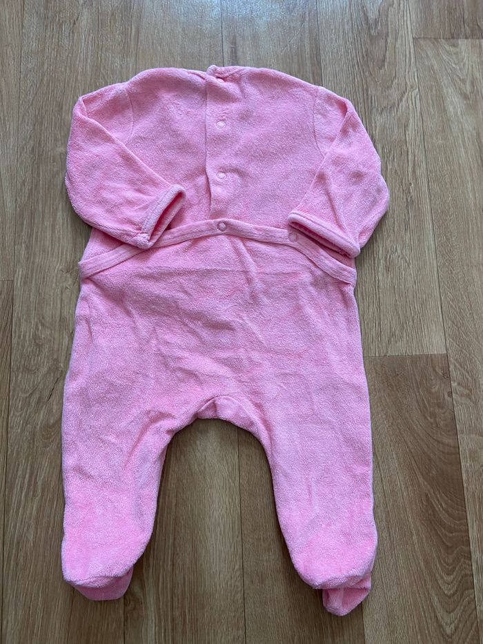 Lot de 2 pyjamas roses velours 3M - photo numéro 3